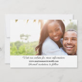 クラシックな両面の写真の保存日付 セーブザデート (裏面)