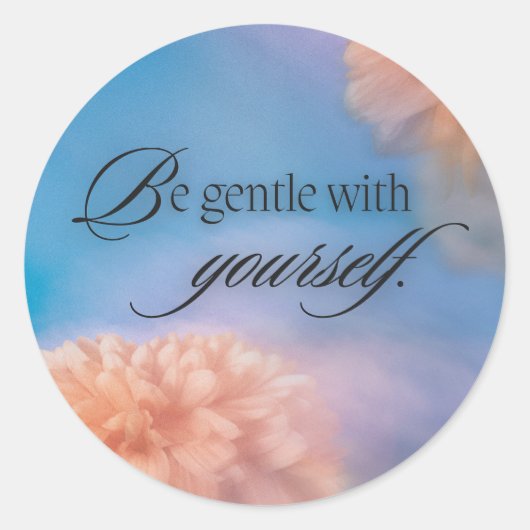 クラシックな丸型ステッカー ラウンドシール (正面)