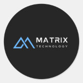 クラシックな丸型ステッカー ラウンドシール (正面)