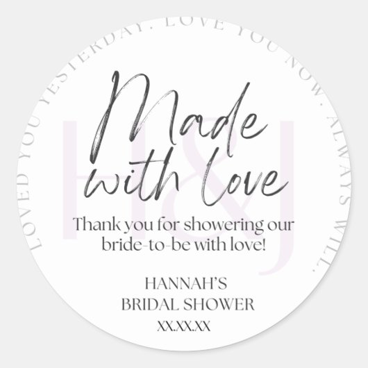 クラシックな丸型ステッカー ラウンドシール (正面)