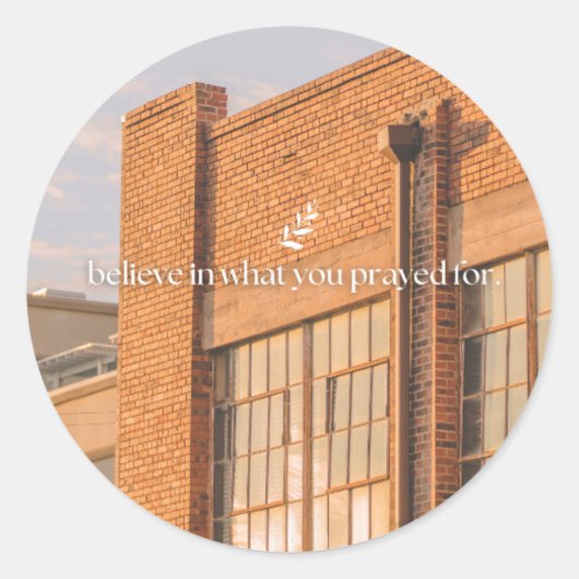 クラシックな丸型ステッカー ラウンドシール (正面)