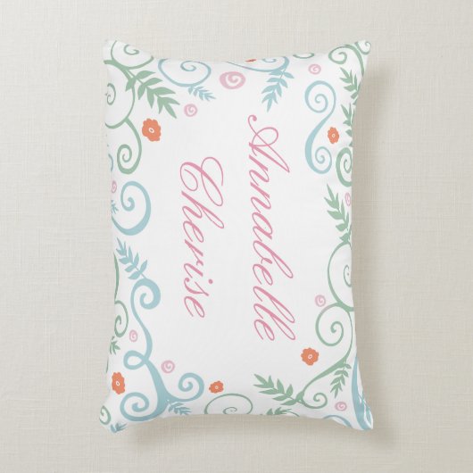 クラシックな優雅のパーソナライズな枕 アクセントクッション (正面(垂直))