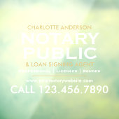 クラシックな公証人プロモーション用ホワイトゴールド ウィンドウサイン (シート3)