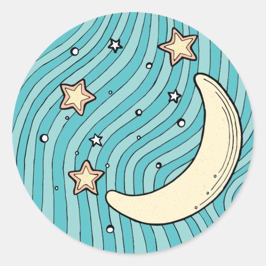 クラシックな円形のステッカーの子供への誕生日の技術 ラウンドシール (正面)