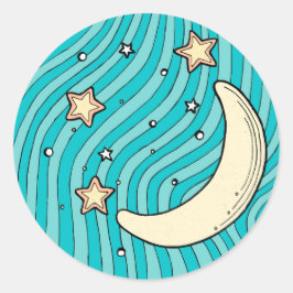 クラシックな円形のステッカーの子供への誕生日の技術 ラウンドシール