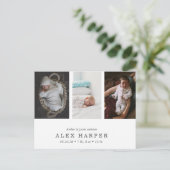 クラシックな写真のコラージュの誕生 案内ポストカード (スタンド正面)