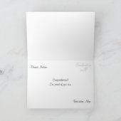 クラシックな卒業の2010年の招待状カード カード (内部)