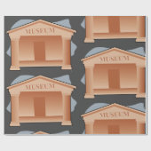 クラシックな博物館の建築 ラッピングペーパー (フラット)