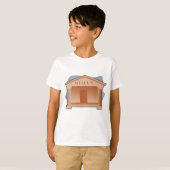 クラシックな博物館建築 Tシャツ (正面フル)