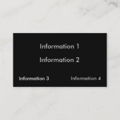 クラシックな名刺 名刺 (裏面)