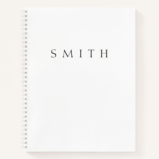 クラシックな名前（または単語） ノートブック (正面)