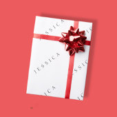 クラシックな名前（または単語） ラッピングペーパー