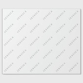 クラシックな名前（または単語） ラッピングペーパー (フラット)