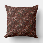 クラシックな地球はペイズリーの装飾用クッションにある調子を与えます クッション (正面)