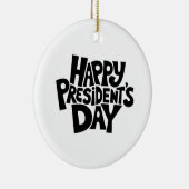 クラシックな大統領の日 セラミックオーナメント (右)