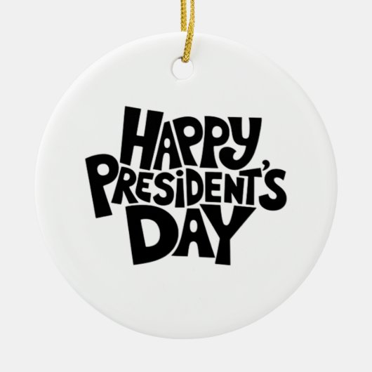 クラシックな大統領の日 セラミックオーナメント (正面)