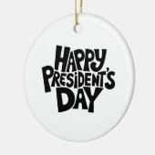 クラシックな大統領の日 セラミックオーナメント (左)