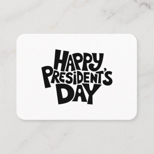 クラシックな大統領の日 名刺 (正面)
