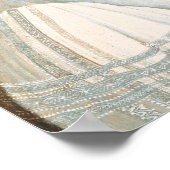 クラシックな女性の肖像画 ポスター (角)