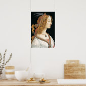 クラシックな女性の肖像画 ポスター (キッチン)