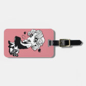 クラシックな女性 ラゲッジタグ (正面横)