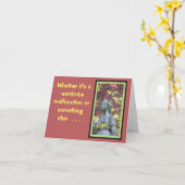 クラシックな女性STATUE/WARDROBE機能不全 カード (黄色い花)