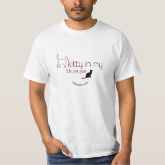クラシックな子猫の白 Tシャツ