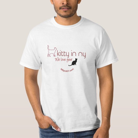 クラシックな子猫の白 Tシャツ (正面)