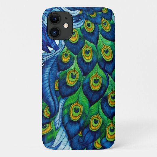 クラシックな孔雀のデザイン Case-Mate iPhoneケース (裏面)