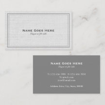 クラシックな専門のシンプルな灰色の名刺