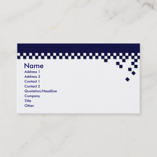 クラシックな専門のプロフィールカード 名刺 (正面)