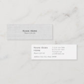 クラシックな専門の灰色の小型名刺 スキニー名刺 (正面/裏面)