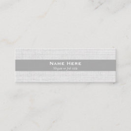 クラシックな専門の灰色の小型名刺 スキニー名刺