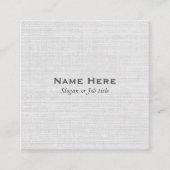 クラシックな専門の灰色の正方形の名刺 スクエア名刺 (正面)