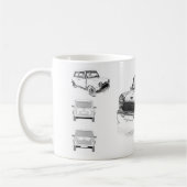 クラシックな小型マグ コーヒーマグカップ (左)