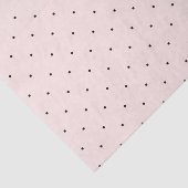 クラシックな小型黒い水玉模様パターンティッシュペーパー 薄葉紙 (詳細)