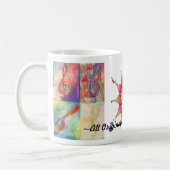 クラシックな山の川の記録は惑星マグを救います コーヒーマグカップ (左)