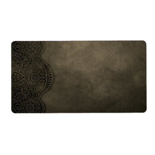 クラシックな差出人住所ラベル ラベル (正面)