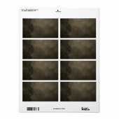 クラシックな差出人住所ラベル ラベル (フルシート)