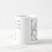 クラシックな建築スタイル コーヒーマグカップ (中央)