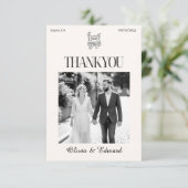 クラシックな感謝カード サンキューカード (スタンド正面)