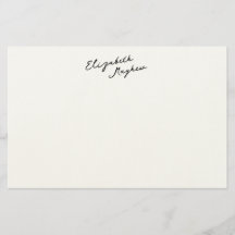 クラシックな手書きの名前モノグラム文具