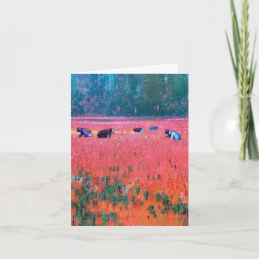 クラシックな折りたたみ式のノートカード サンキューカード (正面)