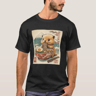 クラシックな日本の富士山と桜のベイビービーバー・ラム Tシャツ
