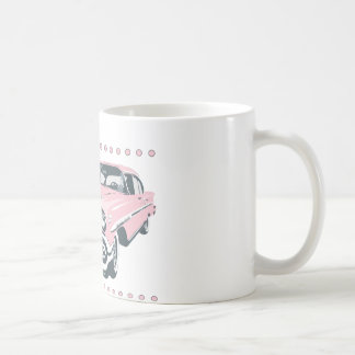 クラシックな明るいピンク コーヒーマグカップ