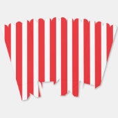 クラシックな明るい赤と白のストライプのポップコーン フェイバーボックス (見開き)