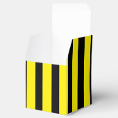 クラシックな明るい黄色と黒のストライプ クラシック フェイバーボックス (オープン)