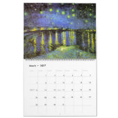 クラシックな最高傑作のアートワーク カレンダー (3月 2027)