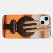 クラシックな木製帆船iPhoneケース iPhoneケース (裏面横)