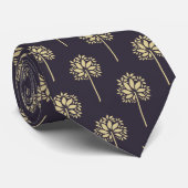 クラシックな東洋の日本のタンポポの木パターン ネクタイ (ロール)